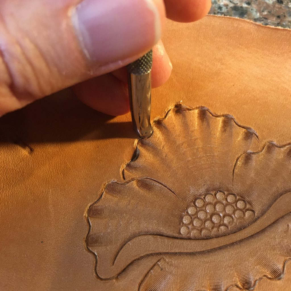 Leather flower carving tutorial