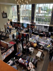 A view of the show floor at the 2023 Rocky Mountain Leather Trade Show.